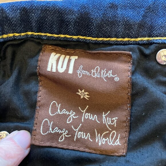 Kut Farrah Baby‎ Bootcut dark wash midrise stretch denim jean size 6 - Picture 6 of 7